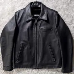 Schott ブラック レザー ジャケット 643 ボアライナー付 42 Schott ブラック レザー ジャケット 643 ボアライナー付 42