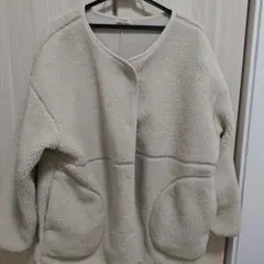 CINEMA CLUB ボアジャケット Lサイズ クリーム
