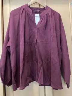 新品タグ付き　　 ユニクロ　ワッシャーコットンシャツ