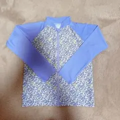 ブランシェス　紫色　花柄　ラッシュガード 130cm