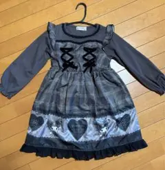 マジョリカ 真夜中のメロクロ クロミワンピース　120cm