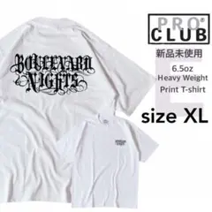 【プロクラブ】新品未使用 ヘヴィーウェイト プリントE Tシャツ 白 XLサイズ