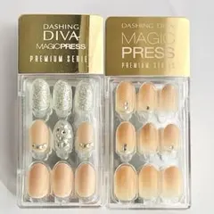 【新品】 ダッシングディバ マジックプレス ネイルチップ　オーバル型 2個