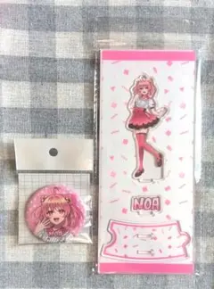 カラフルピーチ からぴち のあ アクリルスタンド 缶バッジ 5周年 展示会