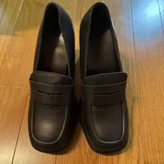 プラットフォームローファー　厚底ヒール　ローファー23.0