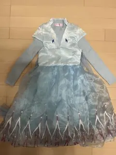 SIMTREE エルサ風 ドレス 120 アナ雪 コスプレ ワンピース シミあり