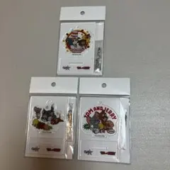新品未使用。トムとジェリー カップスターアクリルスタンドキーホルダー 3個セット