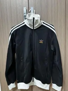 adidas トラックジャケット ドイツ　黒/白　XL