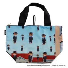 キャットアート　ファスナー付きエコバッグ ゴルコンダ/ルネ・マグニャット 猫柄