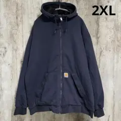Carhartt カーハート ジップパーカー サーマル ネイビー 2XL XXL