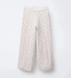 ZARA ニット ストレート フィットパンツ