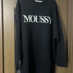 MOUSSY ブラックニット セーター FREEサイズ