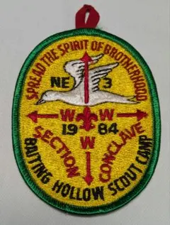 ボーイスカウト OA 1980s セクションコンクレーブパッチ 1984年