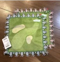 2点新品 近沢レース タオルハンカチ ゴルフモチーフ