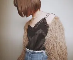 select MOCA セレクトモカ バッククロスストラップVネックレースキャミのサムネイル