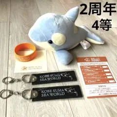須磨シーワールド 1周年記念 オルカくじ 限定カラー めいぐるみ 3,4等