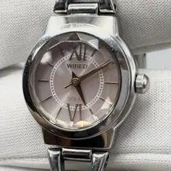 稼働/ソーラー SEIKO WIRED ピンク文字盤 レディース腕時計のサムネイル