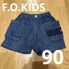 F.O.KIDS エフオー デニム 半ズボン ショートパンツ 90