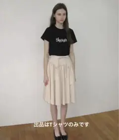 Sinoon ブラック 半袖TシャツSサイズ シグネチャーロゴ入り 2度着用