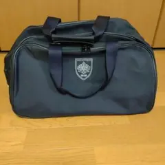 博女 ネイビー スクエア型 スクールバッグ H.G.S 学生カバン 通学 