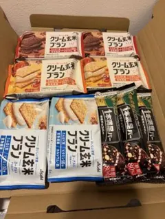 クリーム玄米ブラン3種類6袋☆一本満足バーシリアルブラック3本☆詰め合わせセットのサムネイル