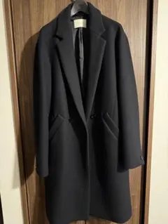 ⭐︎新品 未使用⭐︎ 黒 チェスターコート メンズ ATO チェスターコート コート STAND COLLAR COAT メンズ