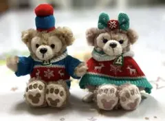 ダッフィー シェリーメイ クリスマスストラップ ぬいぐるみセット【新品未使用】