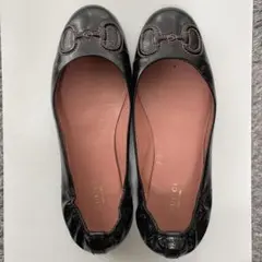 GUCCIビットデザインフラットシューズ