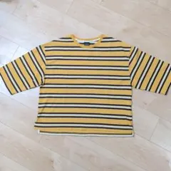 MANASTASH ボーダー Tシャツ 5分丈 Mサイズ