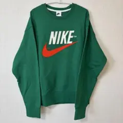 美品】NIKE ナイキ スウェット トレーナー 刺繍 ビックロゴ S