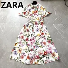 ✳️美品✳️ZARAサマーワンピース【リネン】【インフルエンサーみゆう