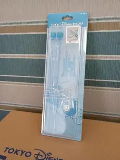 【未開封新品】ディズニー公式　シンデレラ箸　ガラスの靴の箸置き付