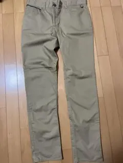 THE SHOP TK ベージュ スリムフィット チノパン