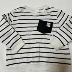 ザラキッズ ザラベビー クマ ボーダー トレーナー スウェット 100