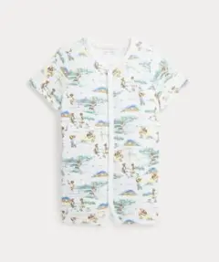 Polo ベア コットン インターロック ショートオール