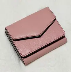 未使用 非売品 記念品 ALBION ピンク 三つ折り財布 レザー アルビオン