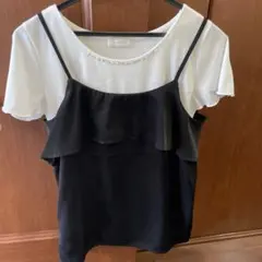 レイヤードキャミソール ブラックのサムネイル