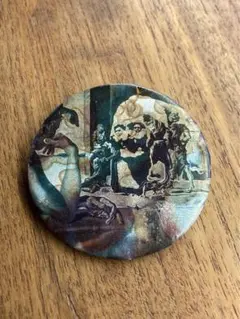 Vintage 騙し絵缶　バッジトロンプルイユ