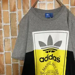 147adidasアディダスオリジナルストレフォイルロゴTシャツビッグプリント白