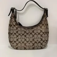 美品　コーチ ハンドバッグ シグネチャー ハーフムーン　6045 y2k