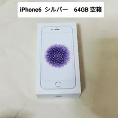 送料無料　匿名発送　iPhone 6 シルバー　64GB 空箱　美品