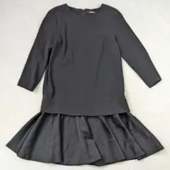 ​DKNY ダナキャランニューヨーク ペプラムワンピース ブラック M　フレアのサムネイル