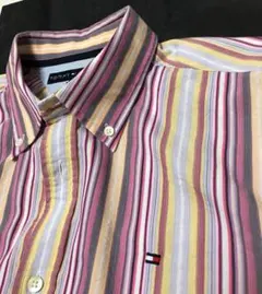 TOMMY HILFIGER 半袖 ボタンダウンシャツ ストライプ
