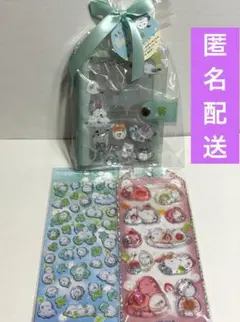 【シマエナガ】シールバインダーセット・ウォーターインシール・キャンディグリッター