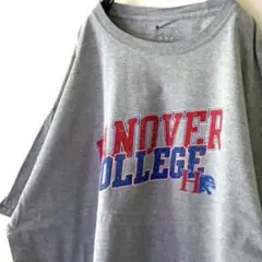 チャンピオン HANOVER カレッジ 大学 Tシャツ XL グレー 古着