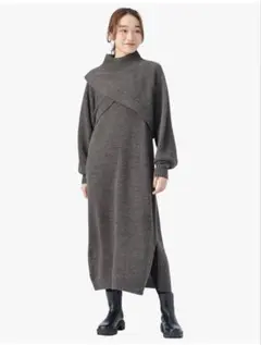 beamsニットワンピース