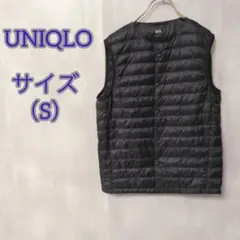 【UNIQLO】 ユニクロ （S） ウルトラライトダウンベスト ブラック メンズ