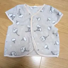 コットン花柄フリーススリーパー 100cm