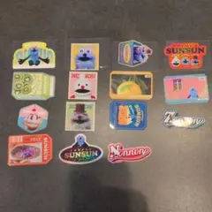 パペットスンスン　キラキラダイカットステッカーセット まとめ売り