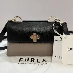 新品未使用✨タグ付き✨フルラ　ダナエ　ショルダーバッグ　ターンロック　レザー